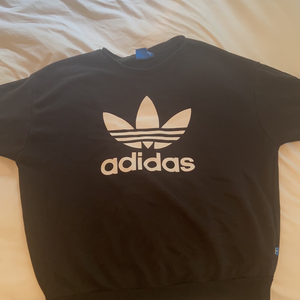 Black and white Adidas sweatshirt